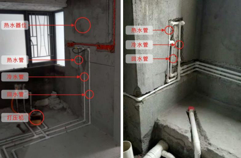 家裝循環(huán)水水管實(shí)拍圖，看整體布局方式是怎樣的？